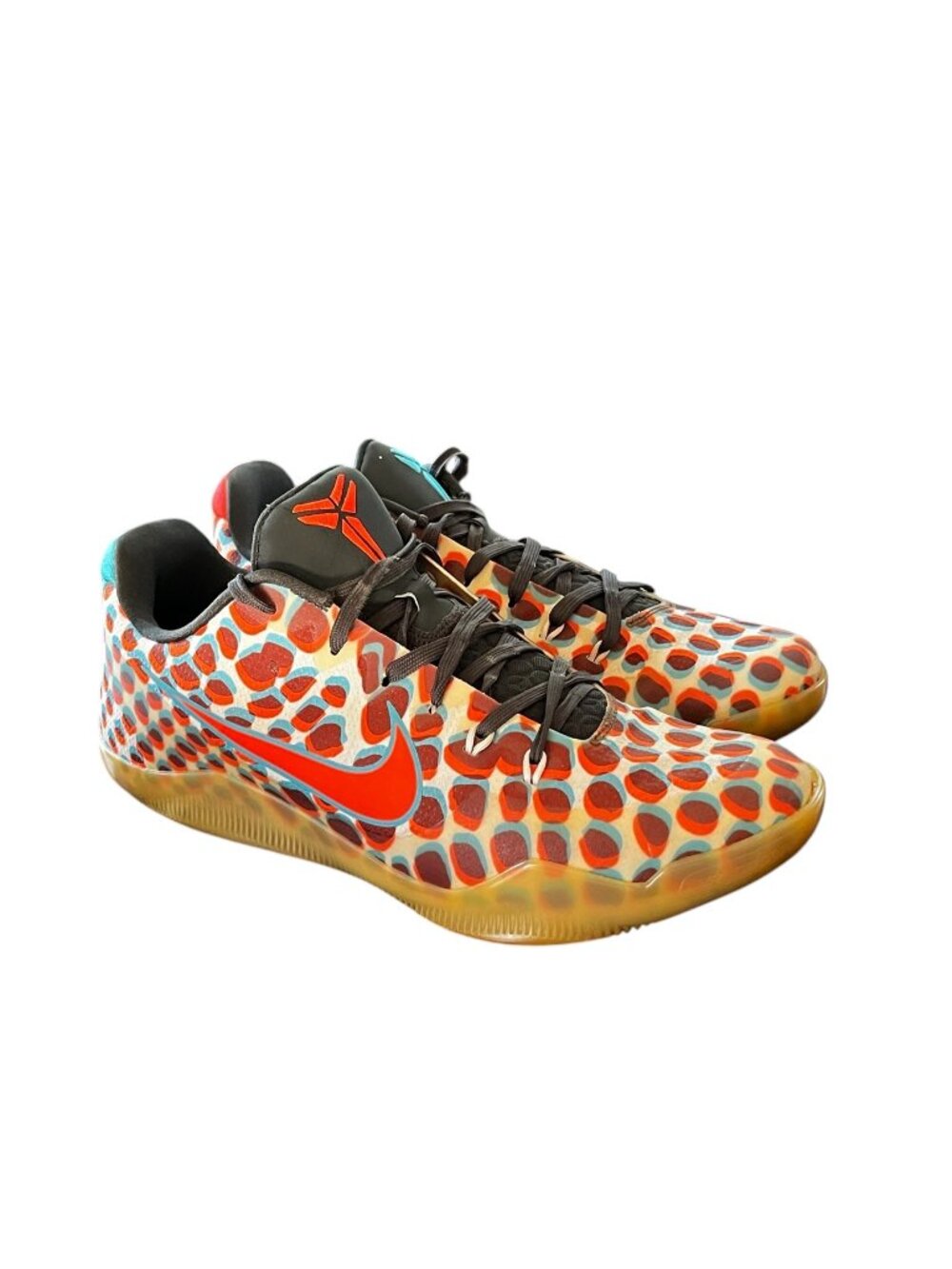 Nike Kobe 11 "3D" Sz 11.5 Cool Grey Crimson Chlorine Blue 🏀